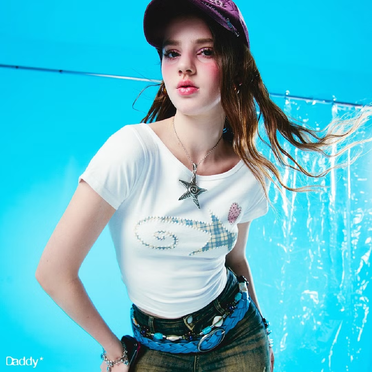 DADDY CLUB Lucky Starline Baby Tee