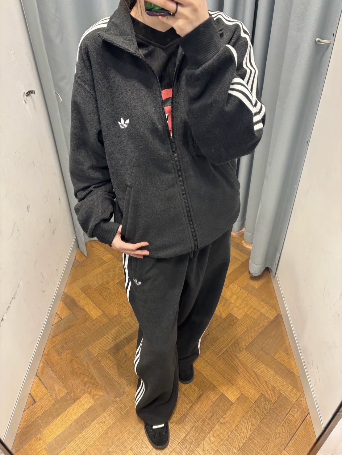 【預購】Adidas Originals 三葉草 U BOUCLE TT 黑色 Black Heather 毛圈布 運動 外套 LC8150