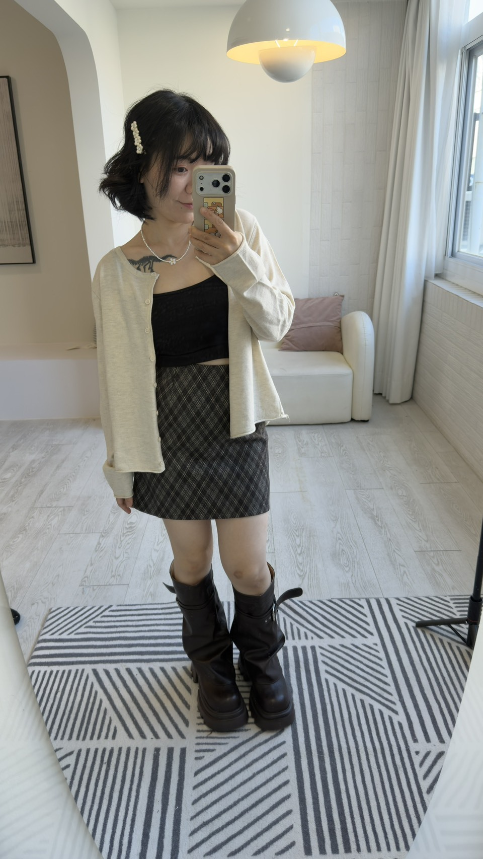 Relaxed-fit knit cardigan