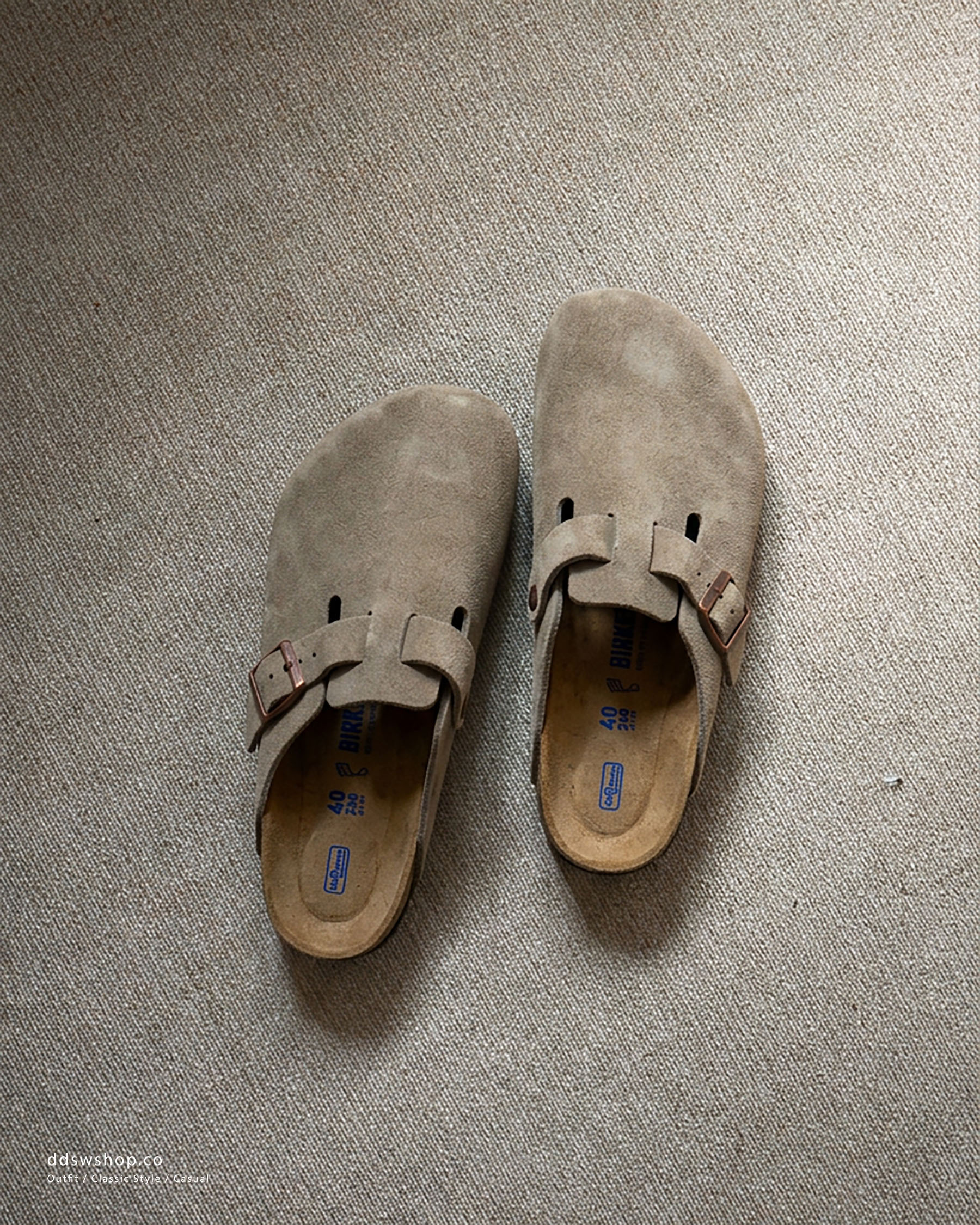 "代購" Birkenstock SFB Boston "Taupe" 軟底 正常楦