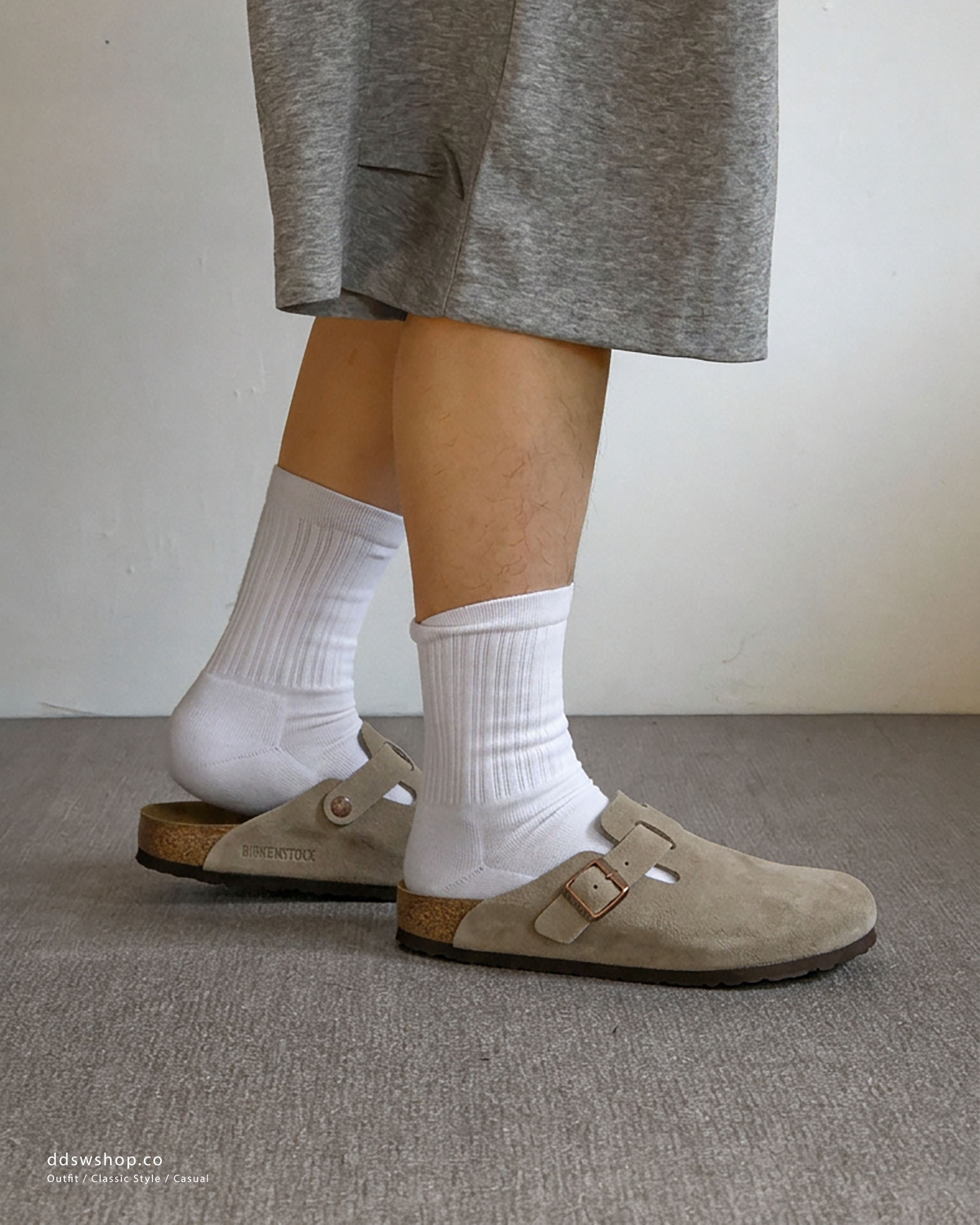 "代購" Birkenstock SFB Boston "Taupe" 軟底 正常楦