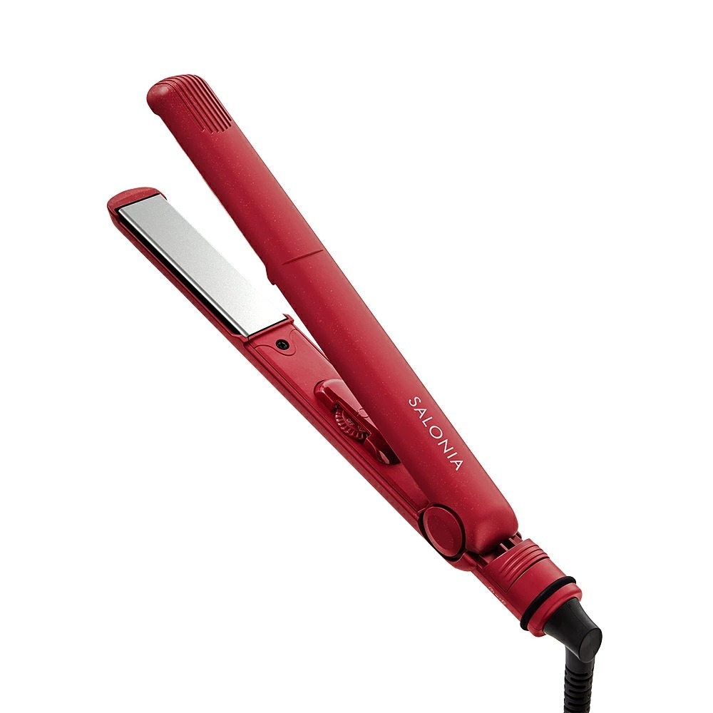 2026秋冬限定色 - SALONIA Hair Straightener (Champagne Red) SALONIA 直髮夾 (香檳閃粉紅) 24mm
