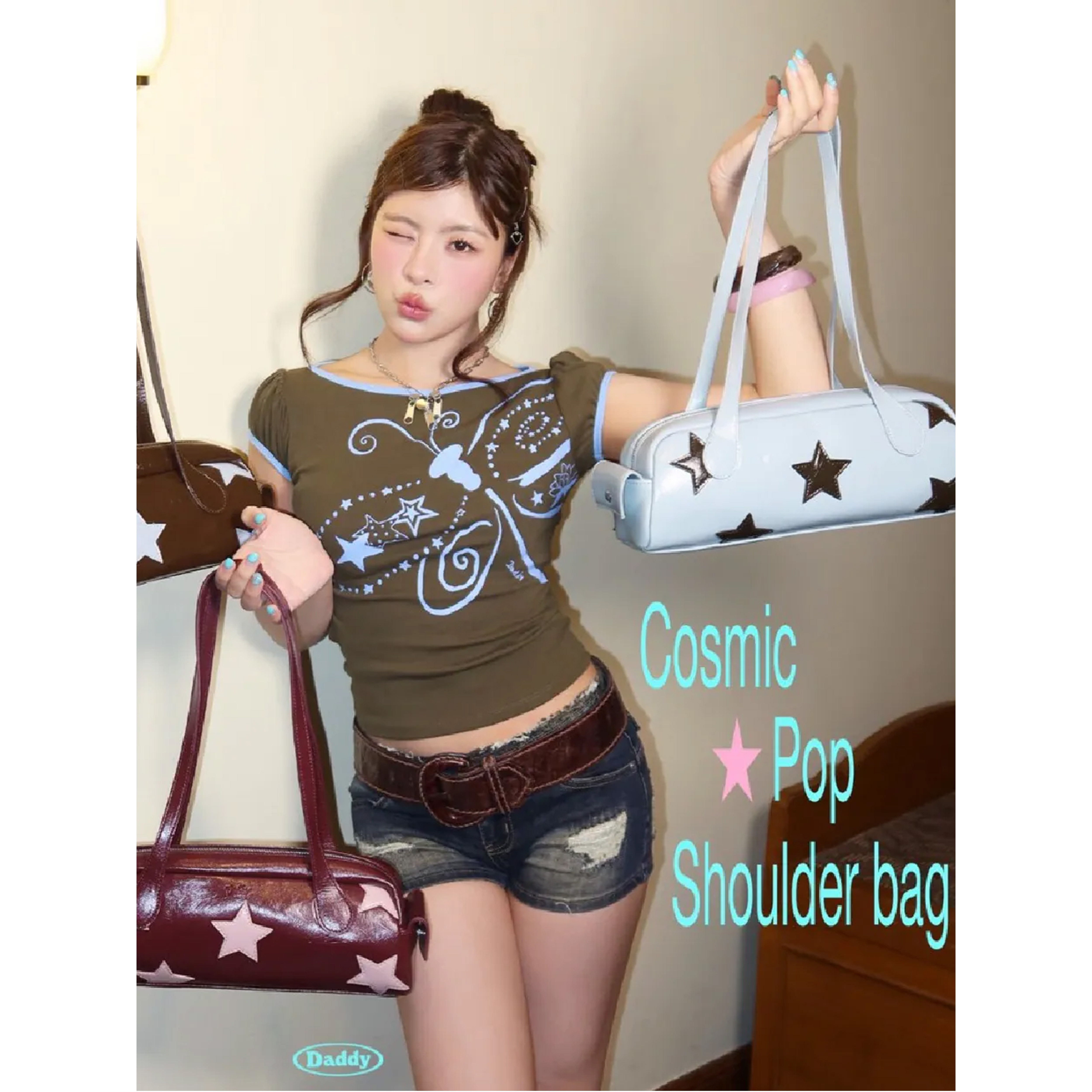 DADDY CLUB Cosmic Pop Shoulder Bag