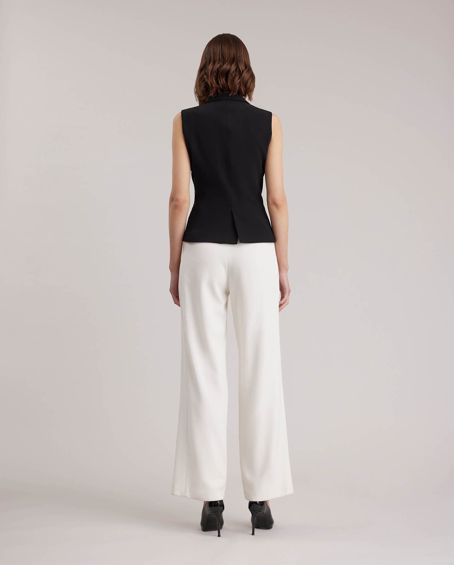1AF1013-003 [ANNE FONTAINE] Varly-P20 背心／馬甲 黑色 #P20F27003 (EU)