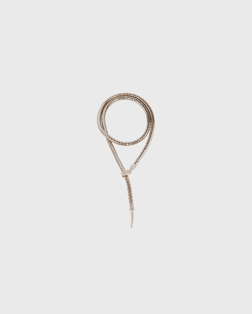 1AF1013-075 [ANNE FONTAINE] Isla-Ch 飾品腰帶 金色 #P09467903 (EU)
