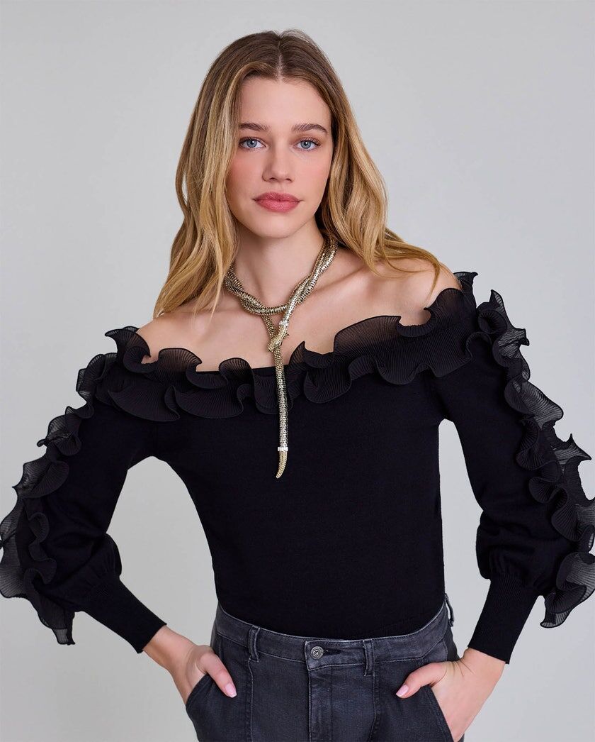 1AF1013-075 [ANNE FONTAINE] Isla-Ch 飾品腰帶 金色 #P09467903 (EU)