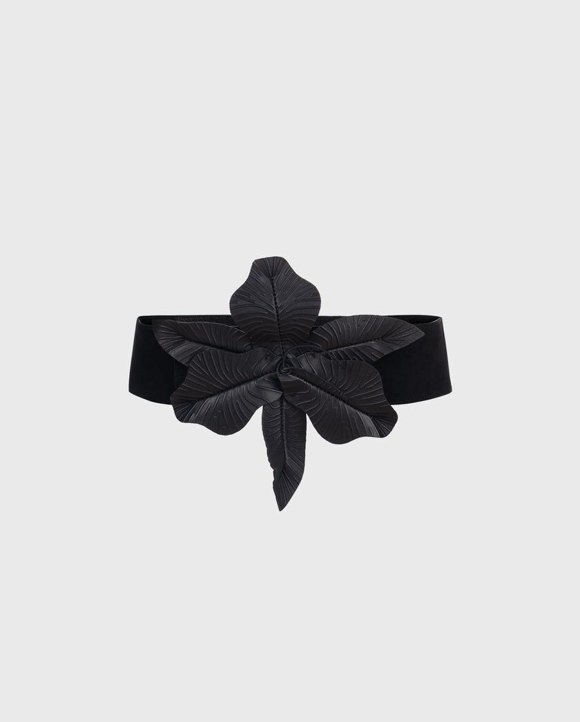 1AF1013-077 [ANNE FONTAINE] Carrietiff 寬腰帶 黑色 #P1225403 (EU)