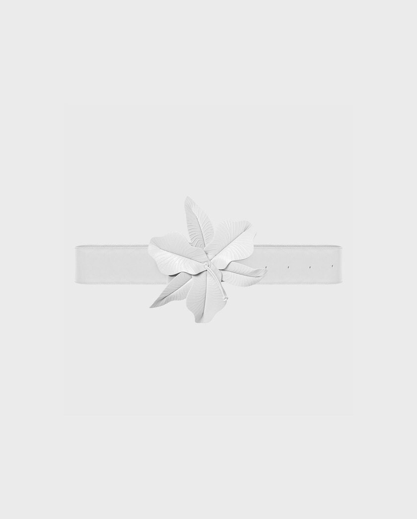 1AF1013-099 [ANNE FONTAINE] Carala 寬腰帶 白色 #P23A03301 (EU)
