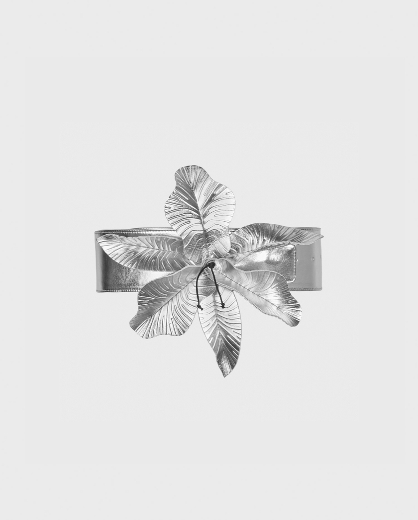 1AF1013-098 [ANNE FONTAINE] Carrie-Metal 寬腰帶 銀色 #P17A231900 (EU)