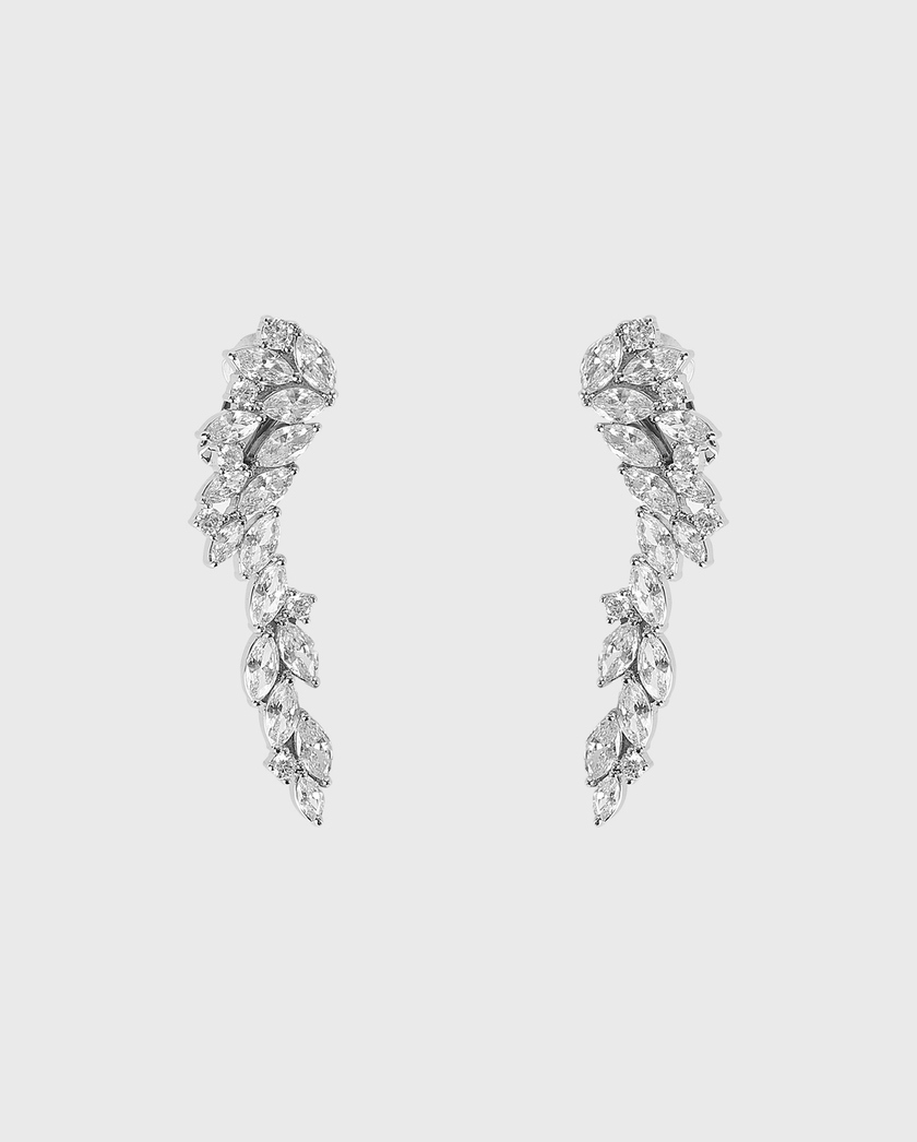 1AF1013-111 [ANNE FONTAINE] Diamente 耳環 銀色 #P25A016900 (EU)