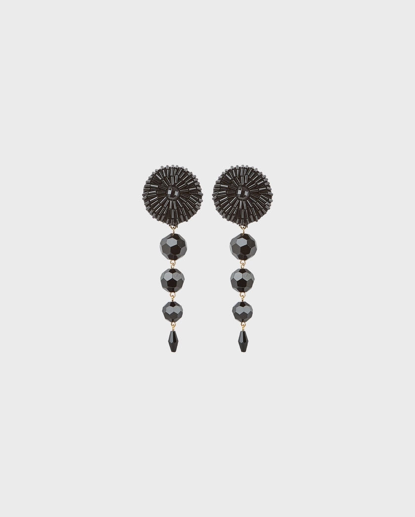 1AF1013-119 [ANNE FONTAINE] Amina 耳環 黑色 #H25A00103 (EU)
