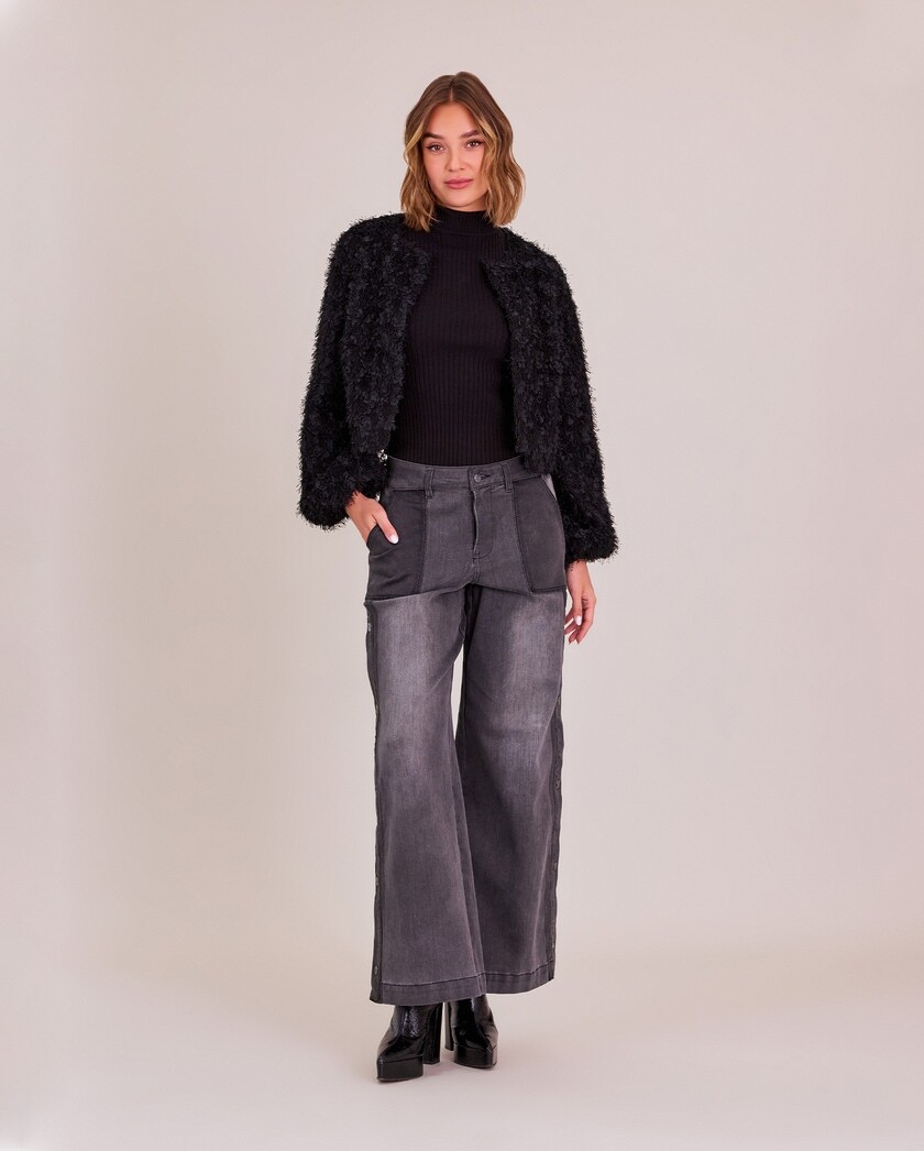 1AF1013-128 [ANNE FONTAINE] Vesly 牛仔褲 美洲豹灰 #H25F447605 (EU)