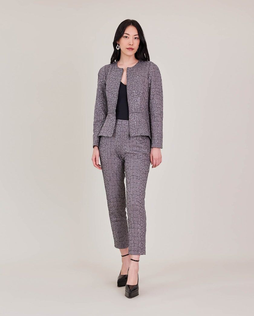 1AF1013-132 [ANNE FONTAINE] Azelia 外套 煙灰色 #H25F026601 (EU)