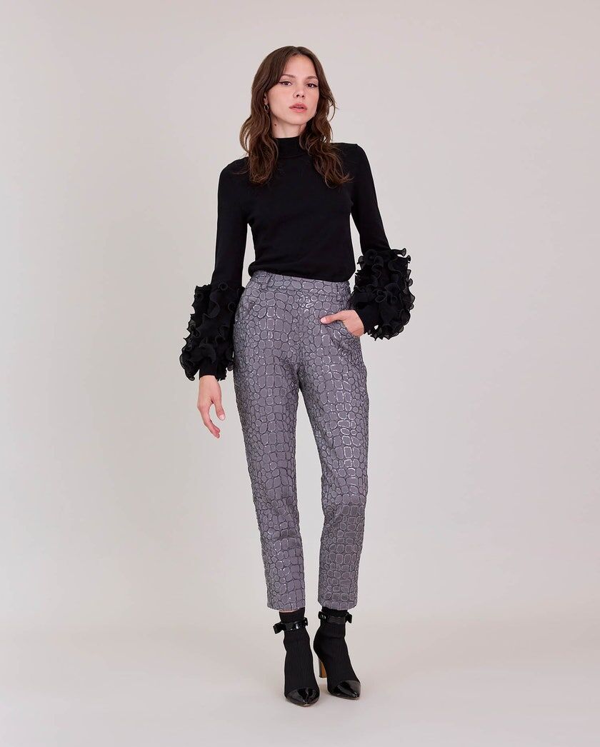 1AF1013-137 [ANNE FONTAINE] Dreezy 長褲 煙灰色 #H25F028601 (EU)