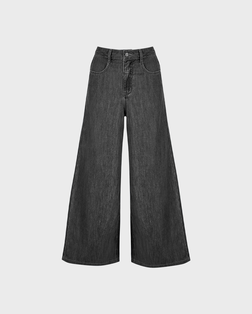 1AF1013-167 [ANNE FONTAINE] Nysa Washed 牛仔褲 黑色 #H26F32603 (EU)
