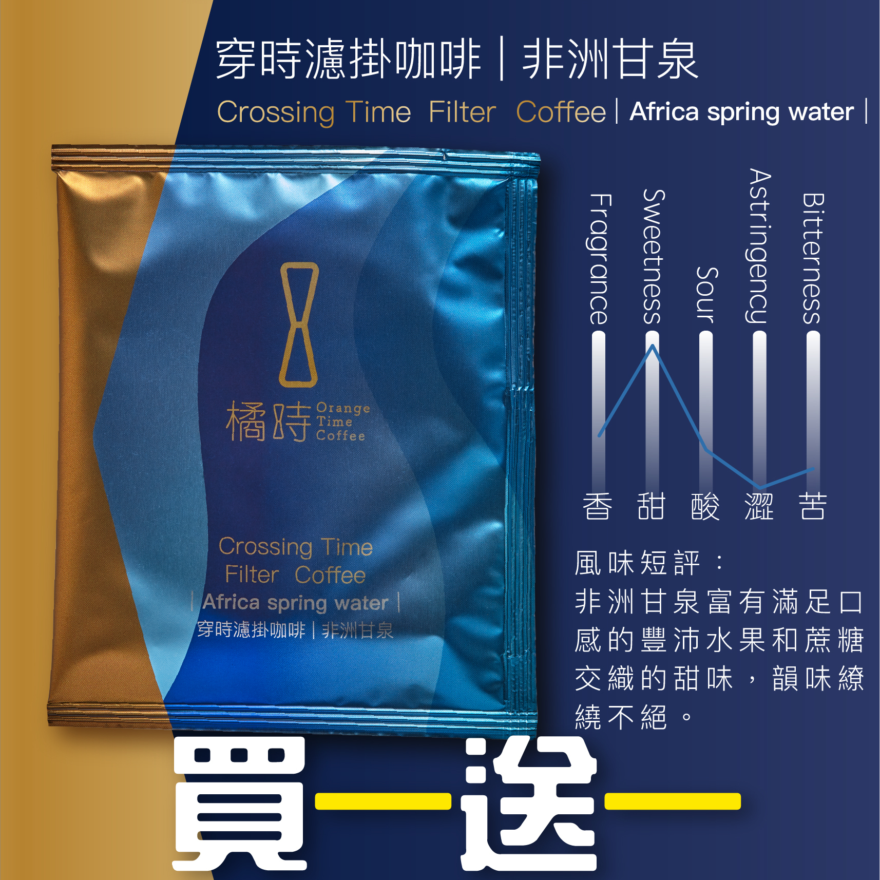 【18包9折專區】非洲甘泉｜濾掛咖啡單包