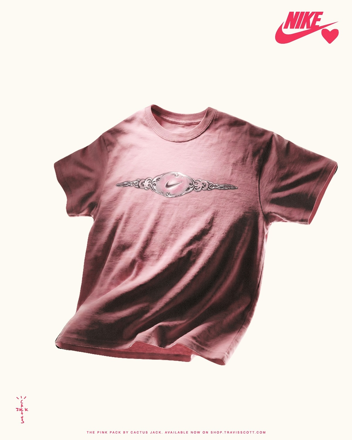 2026AW TRAVIS SCOTT CACTUS JACK x NIKE RHINESTONE TEE Y2K 水鑽 短T 現貨 LATS-NK-SS01