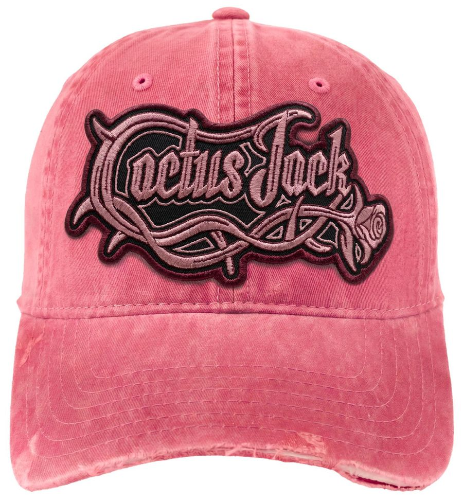 2026AW TRAVIS SCOTT CACTUS JACK DISTRESSED PINK PATCH LOGO HAT 帽子 LATS-DH01