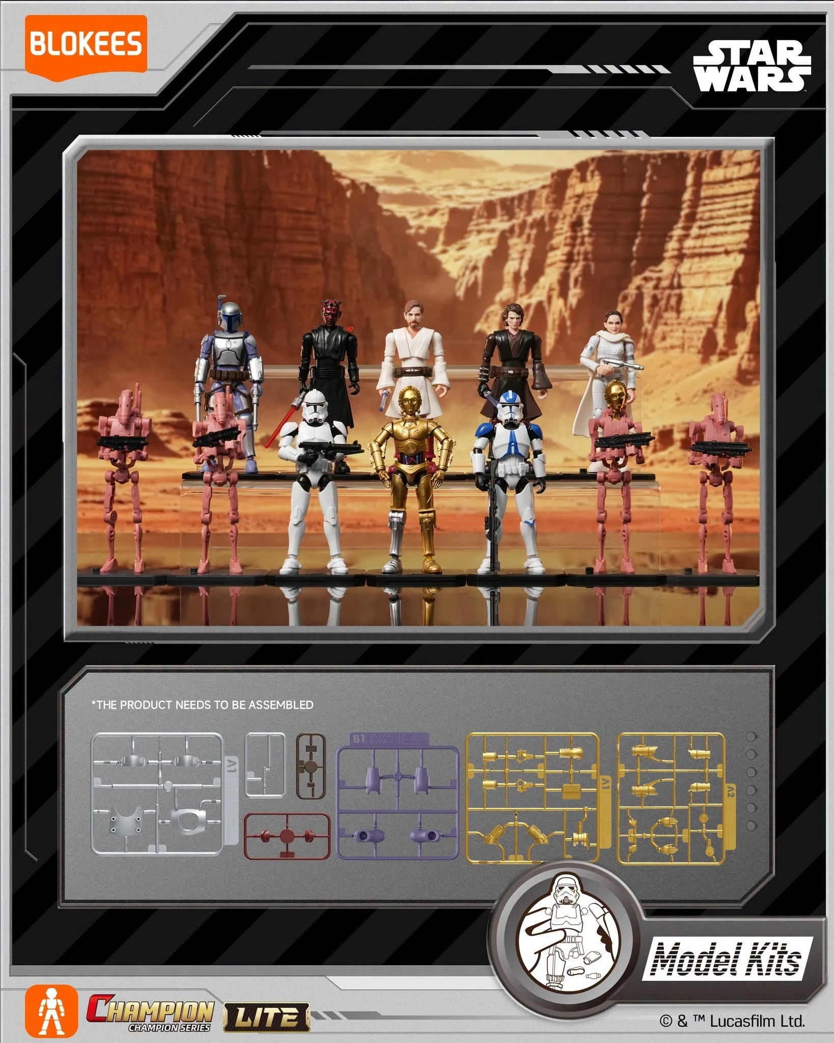 Blokees Figures - Star Wars CCL02 Epi 1-3 (Full set of 9)