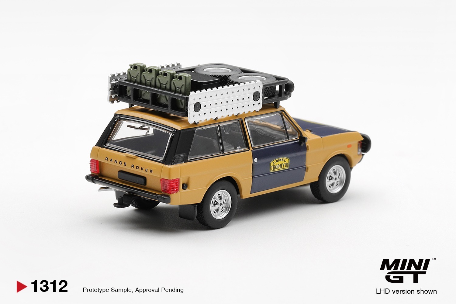 Mini GT 1/64 Range Rover 1981 Camel Trophy Sumatra H.Fischer & W.Bays