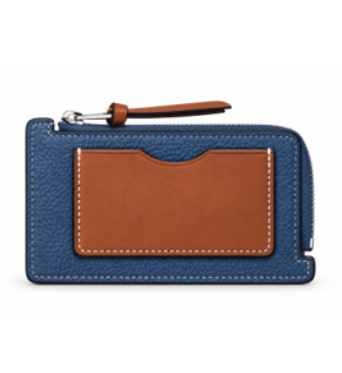 RN261013-E102-頭層牛皮14cm(W)*1.5cm(D)*8cm(H)藍