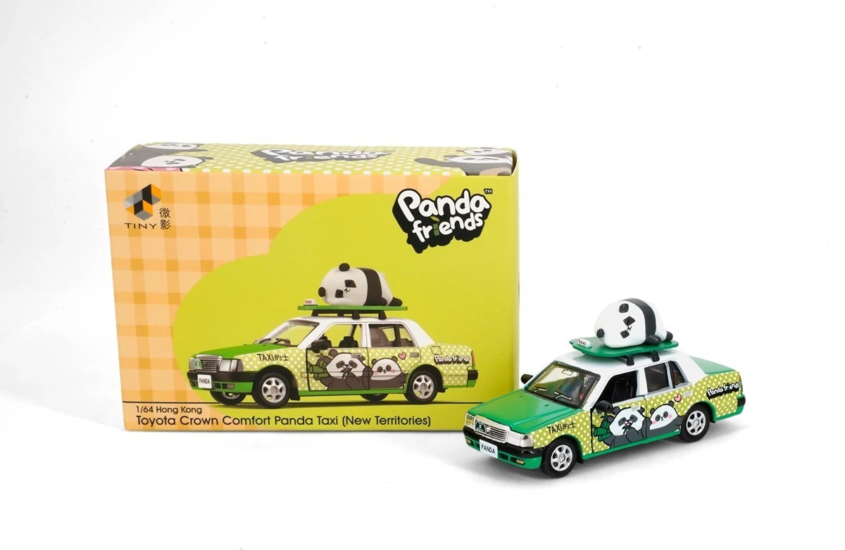 Tiny City Die-cast Model Car - Tiny x Panda Friends Toyota Crown Comfort Taxi (NT)