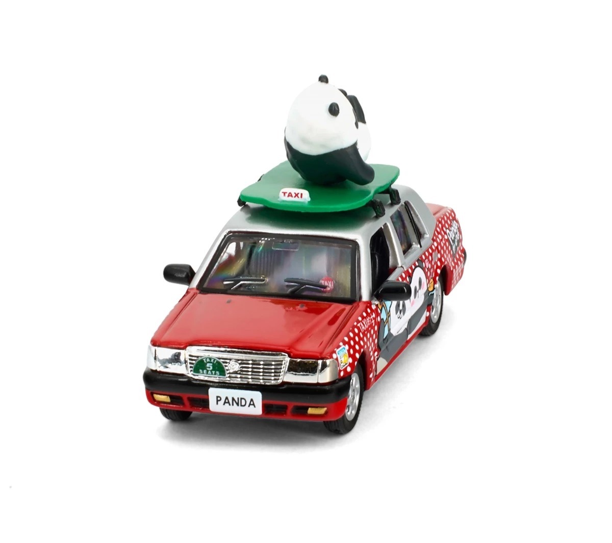 Tiny City Die-cast Model Car - Tiny x Panda Friends Toyota Crown Comfort Taxi(Urban)