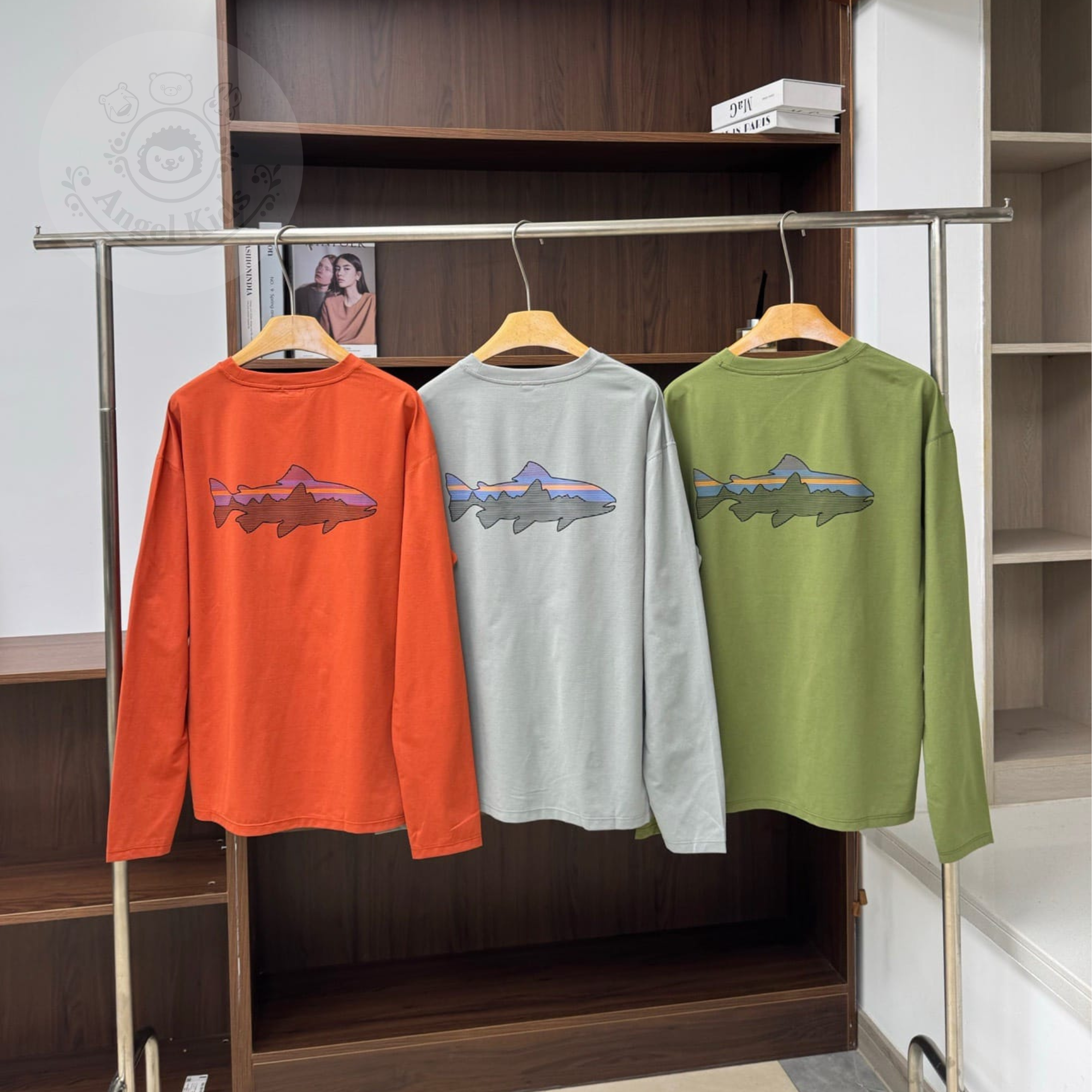 Patagonia 拉鏈袋飛魚長袖Tee 十月團
