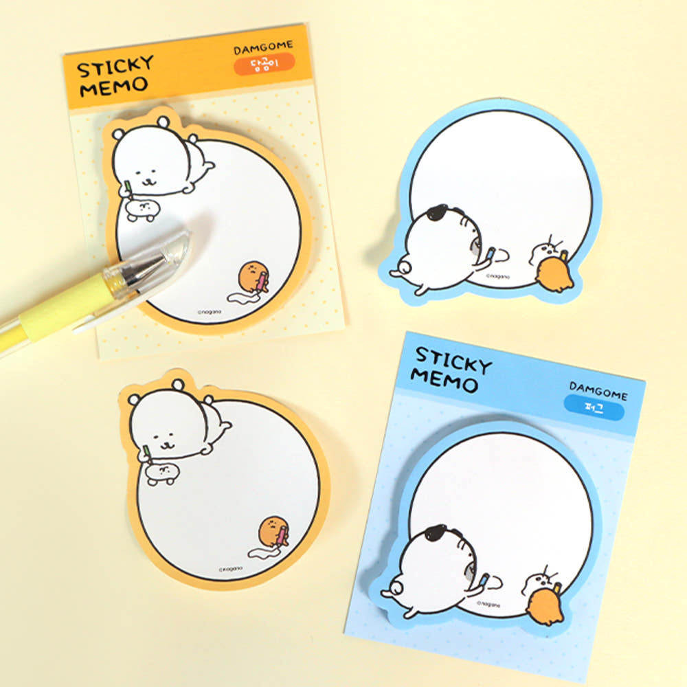 預訂｜韓國限定 白熊 & 八哥 圓形便利貼 Sticky Memo