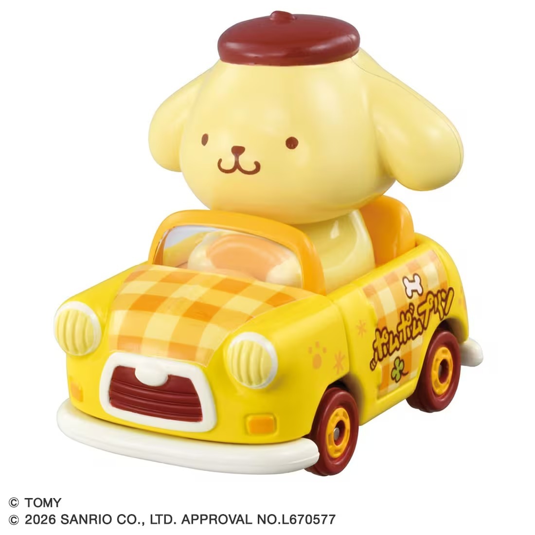 Takara Tomy Dream Tomica Tunes Pompompurin We love Pirn