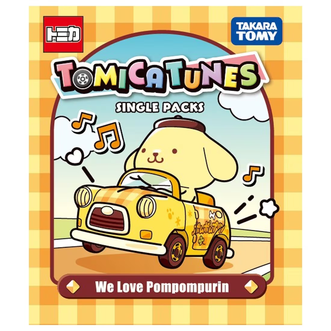 Takara Tomy Dream Tomica Tunes Pompompurin We love Pirn
