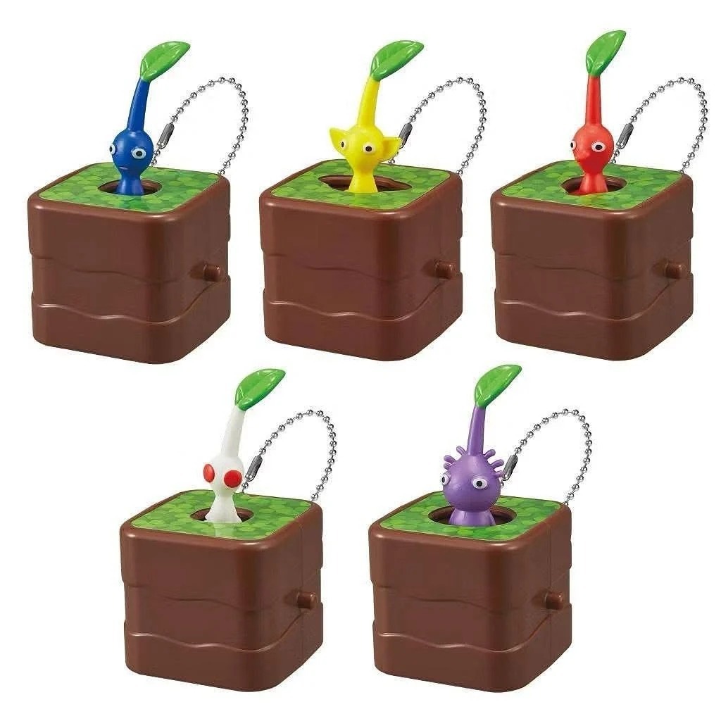 Bandai Pikmin ∞ Pull-out Lite DX Keychain Figure (Full set of 5pcs)