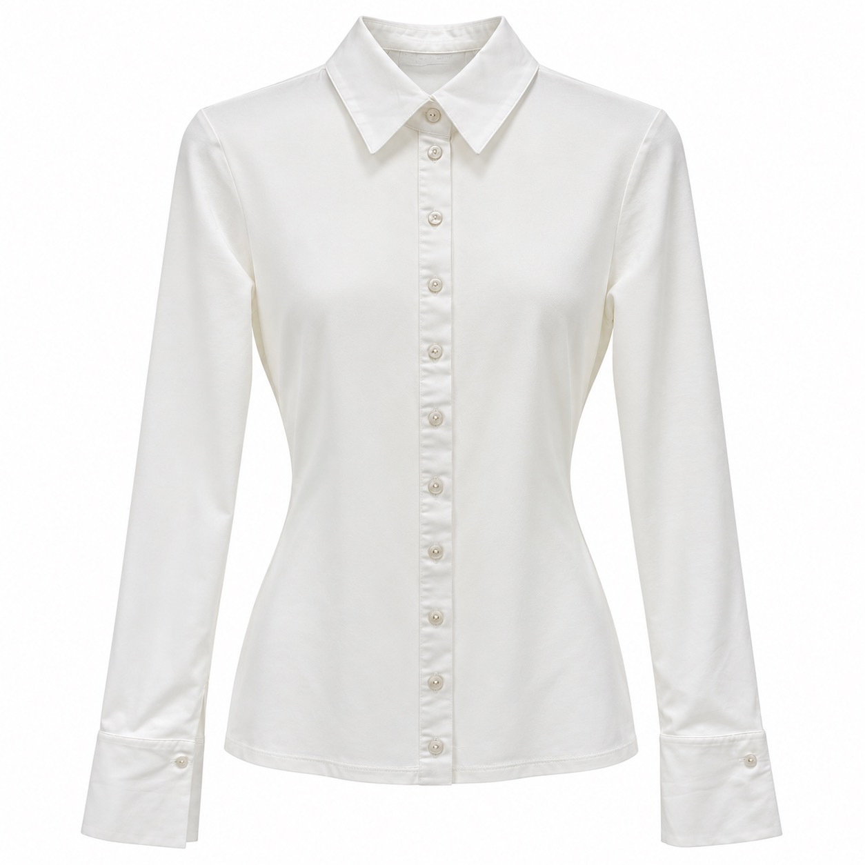 1AF1013-006 [ANNE FONTAINE] Nuage-Ml 恤衫 月光白 #P07476119 (EU)