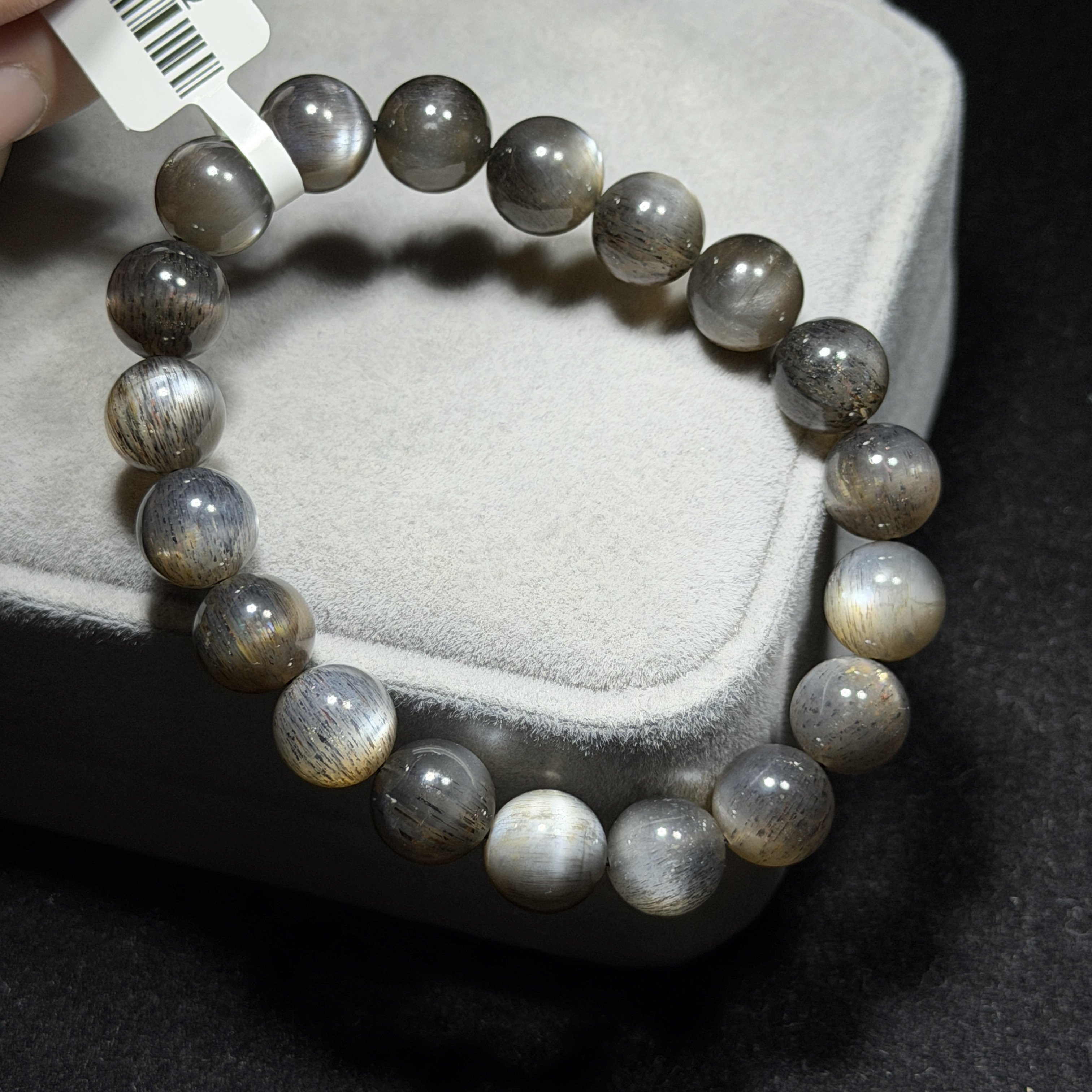 Premium Black Spine Sunstone Bracelet 10mm BGS1592
