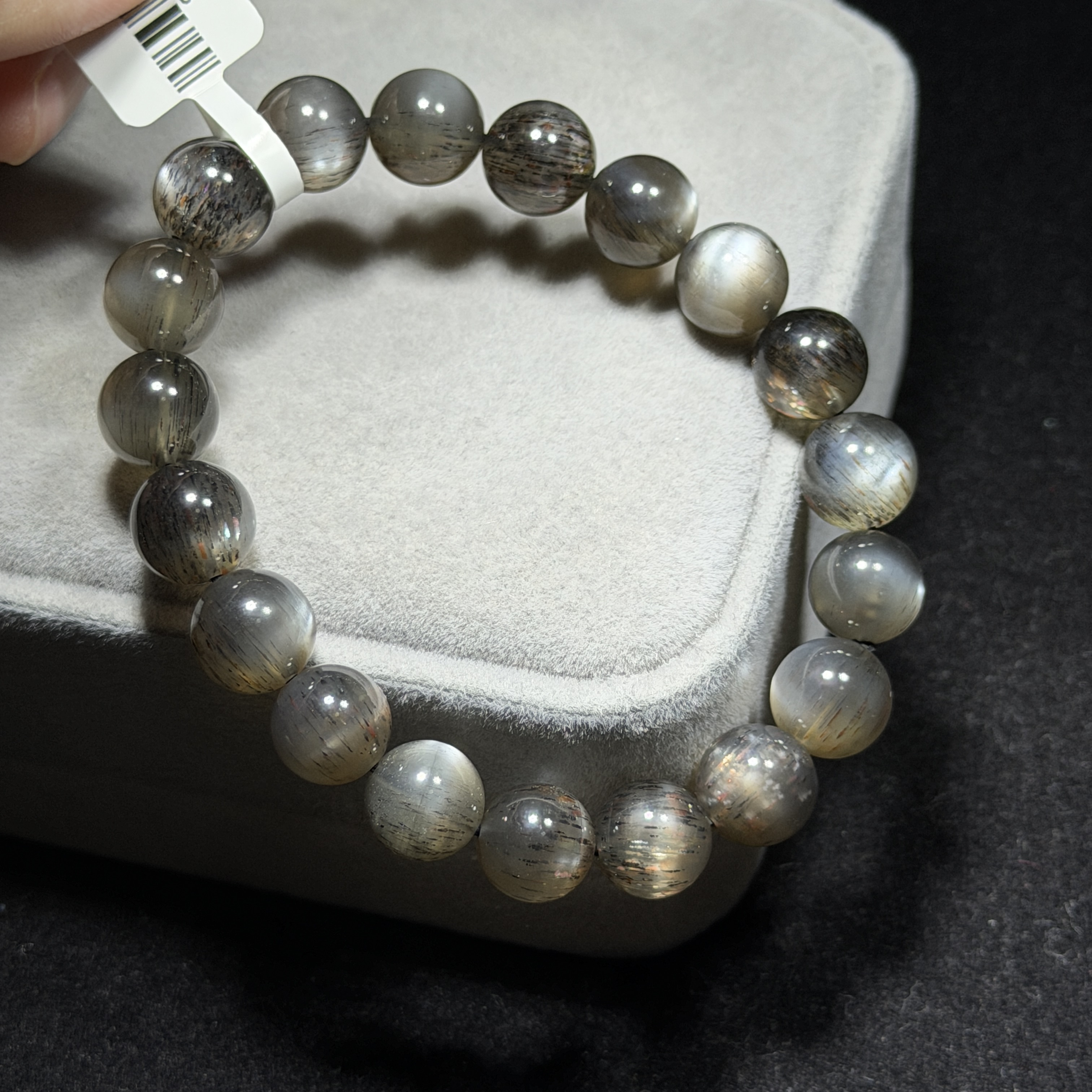 Premium Black Spine Sunstone Bracelet 10mm BGS1593