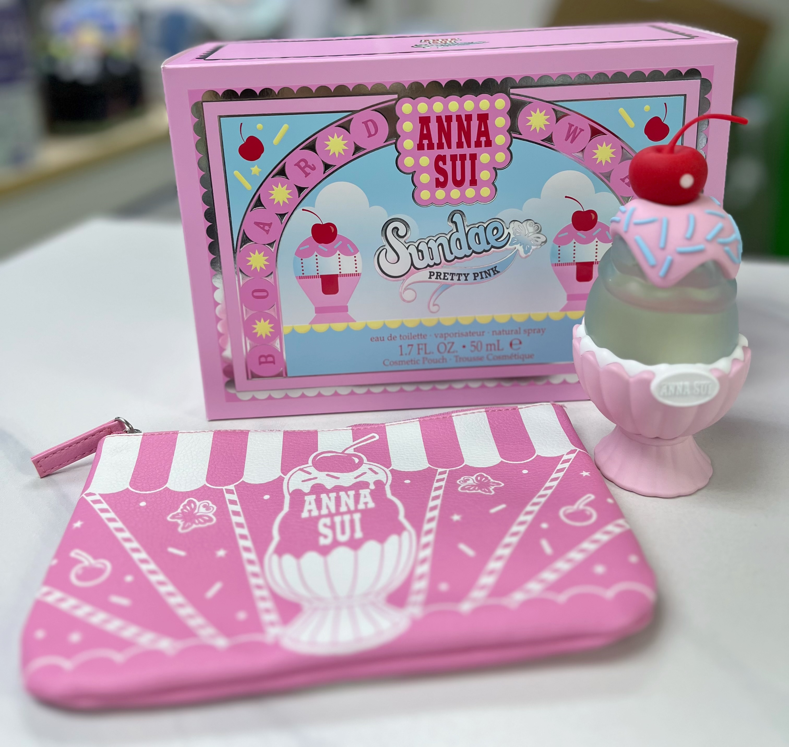 (現貨) Anna Sui Sundae Pretty Pink Eau De Toilette Set 2pcs