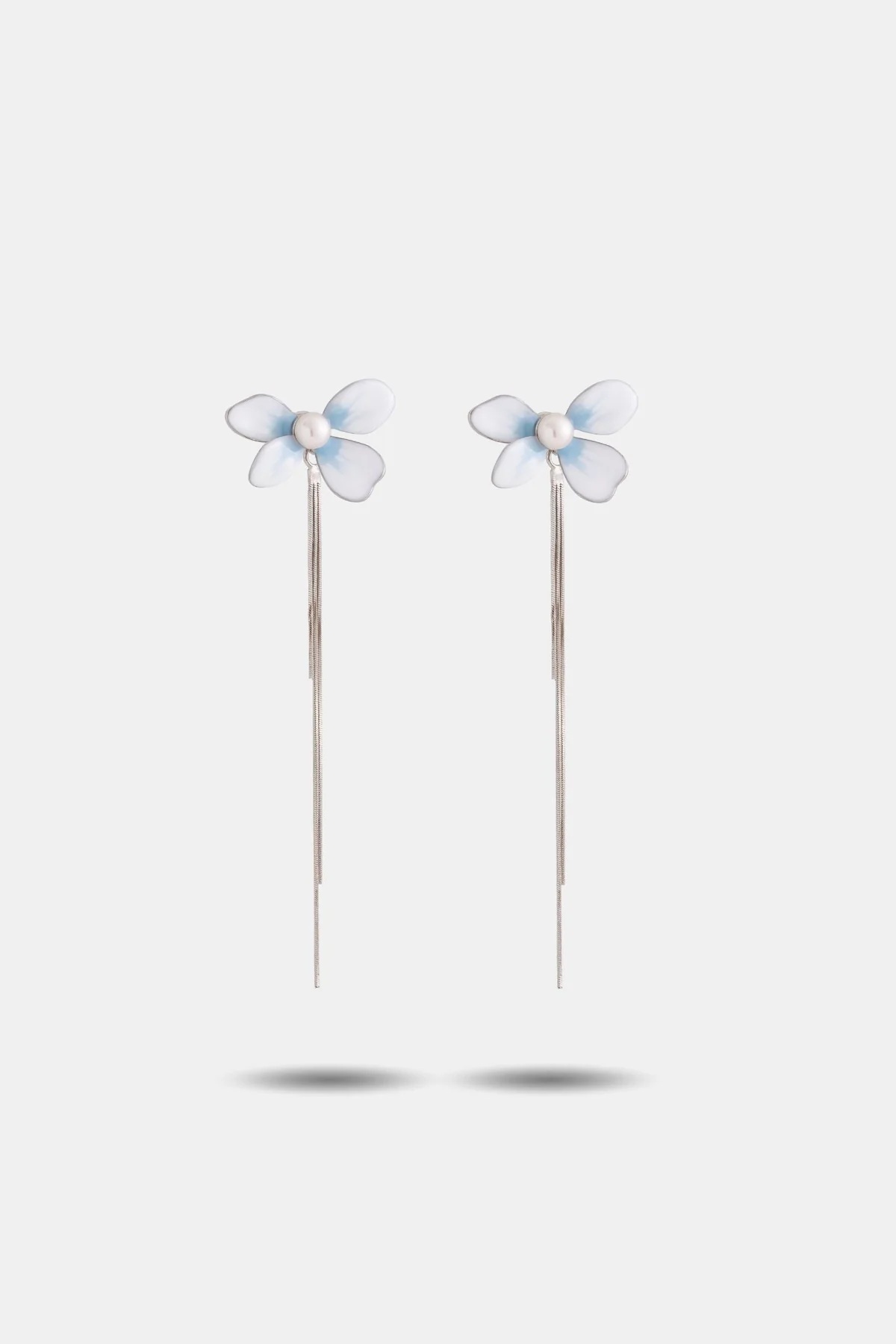 EP Bloom Earrings — Detachable Silver Tassels (FE002-2)