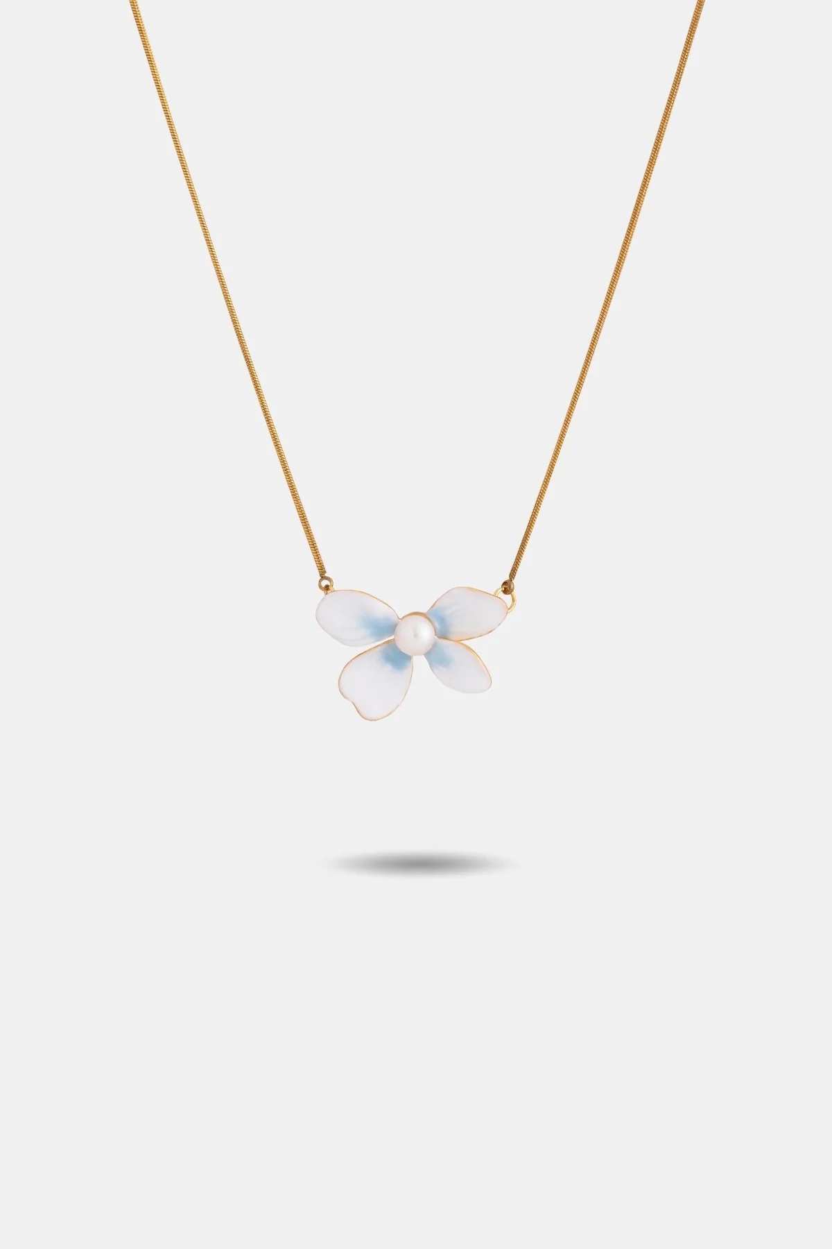 EP Bloom Flower Necklace - Pearl (FN003-1)