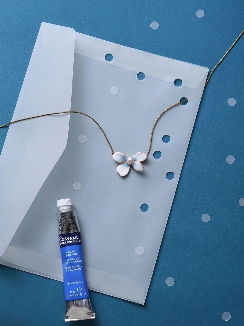 EP Bloom Flower Necklace - Pearl (FN003-1)