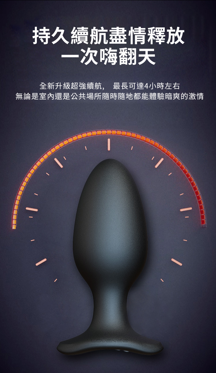 LOVENSE Hush 2 XS號 智能APP遙控 震動後庭肛塞