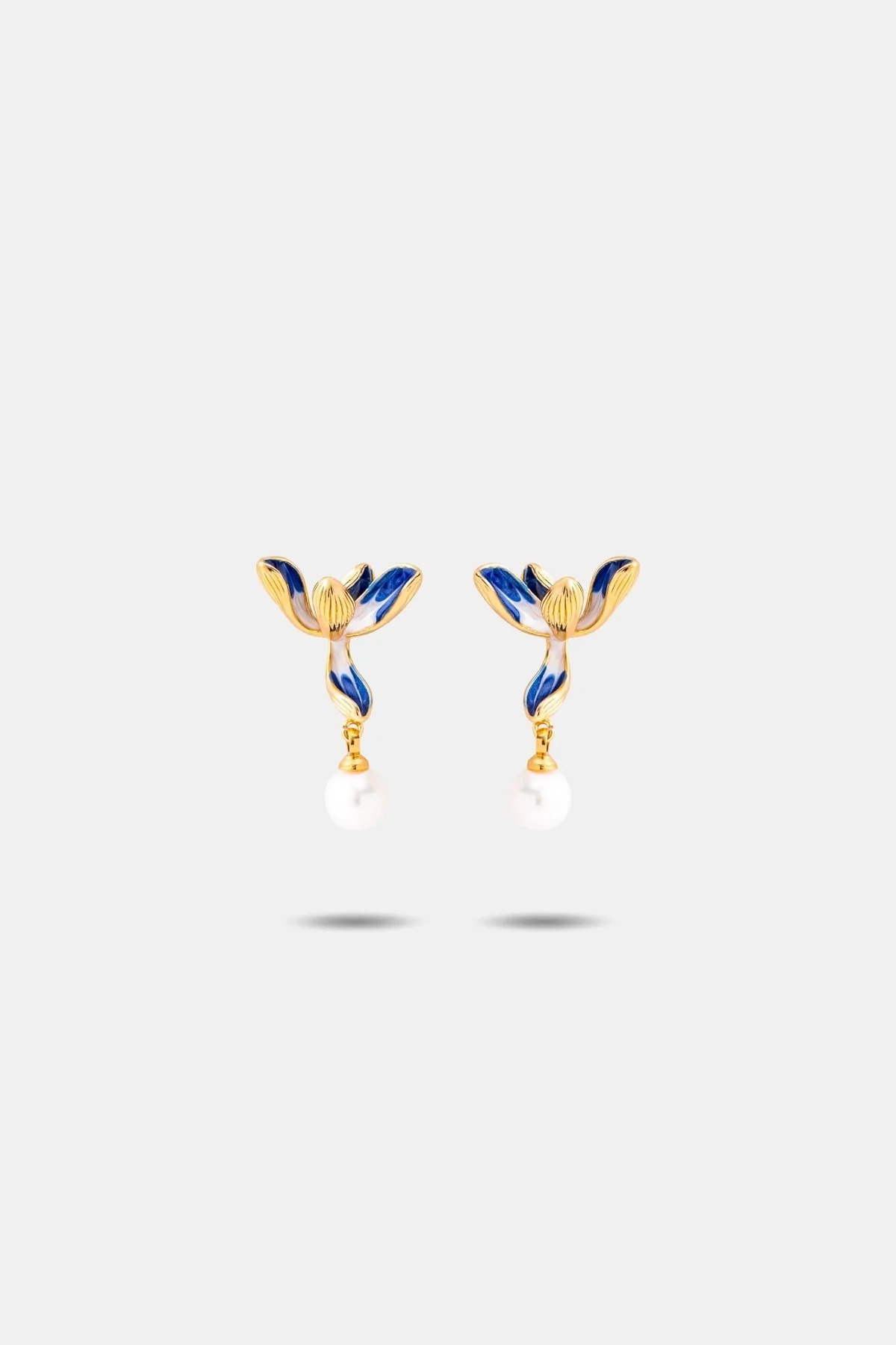 EP Flora Orchid Earrings — Pearl (FE007)