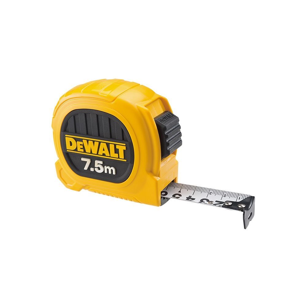 DEWALT 美國 得偉｜7.5M 黃色雙面捲尺 7.5米｜全公分mm｜測量卷尺｜DWHT36158｜公司貨