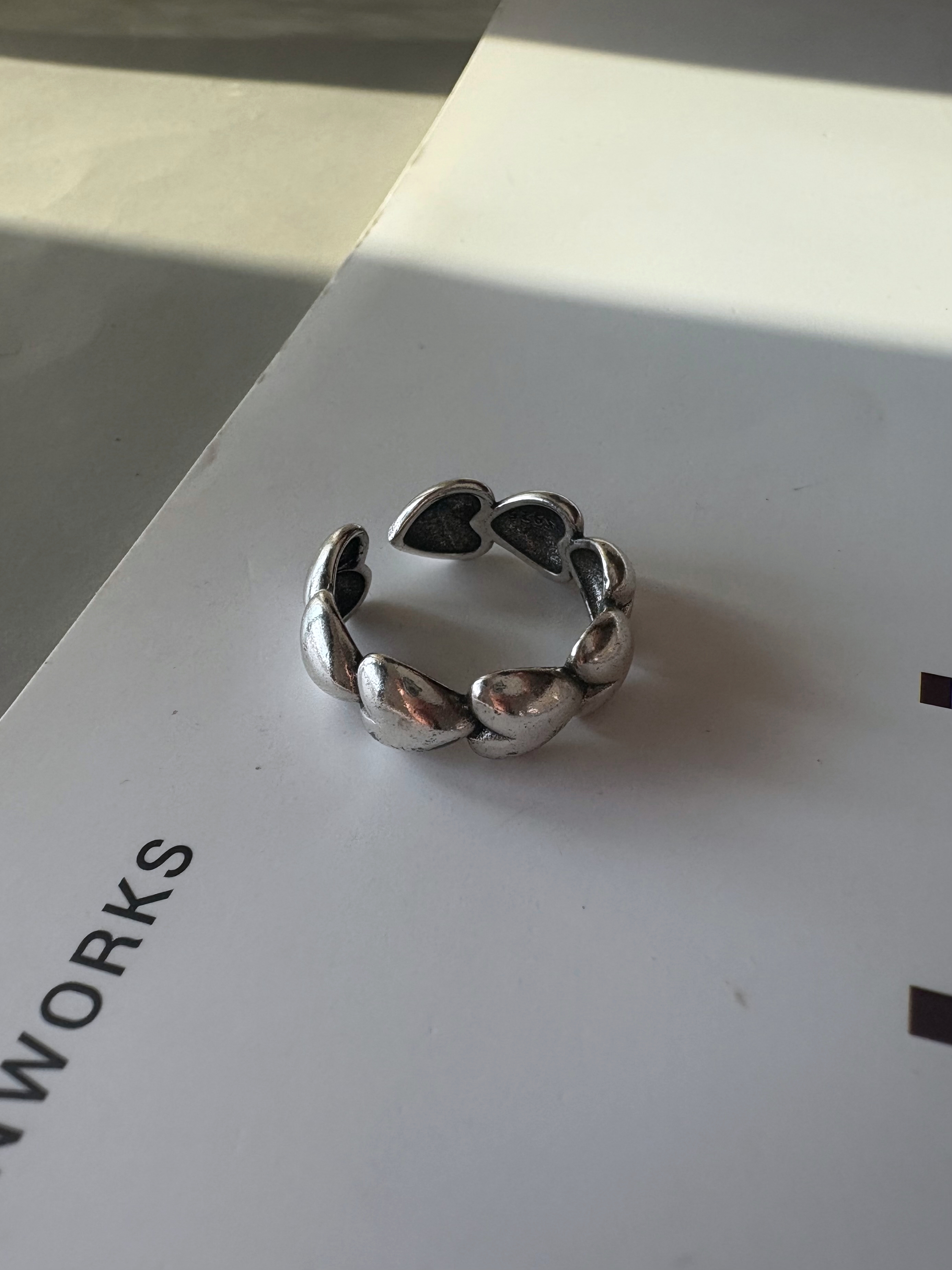 s925 heart ring