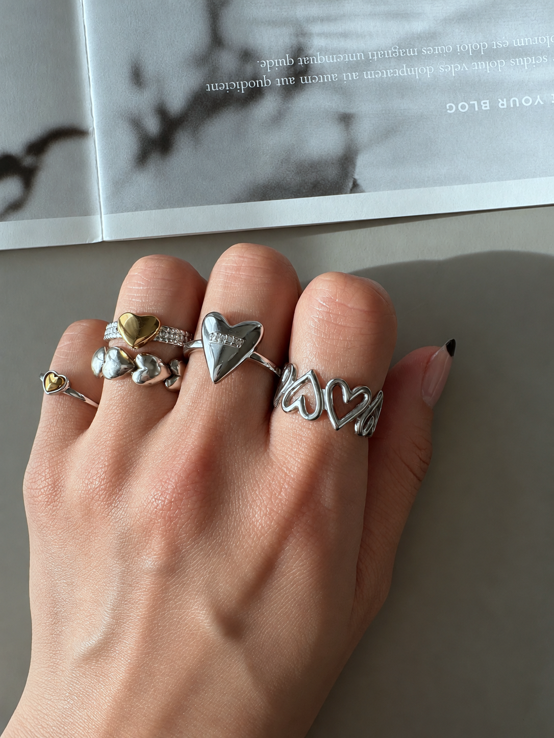 heart signature ring