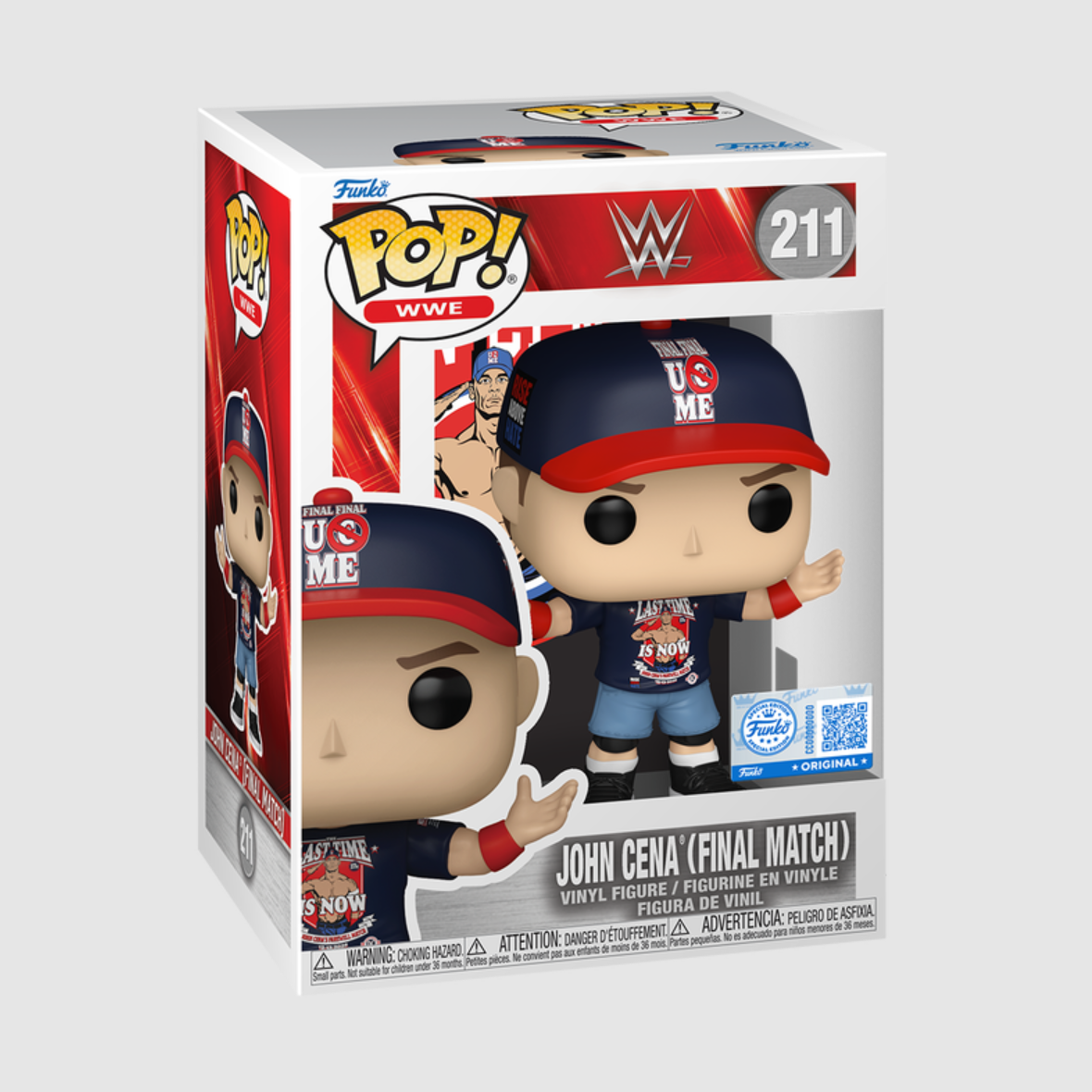 WWE公仔 John Cena Final Match 最終之戰 退役紀念 #211 Funko Pop! Vinyl Figure 全新