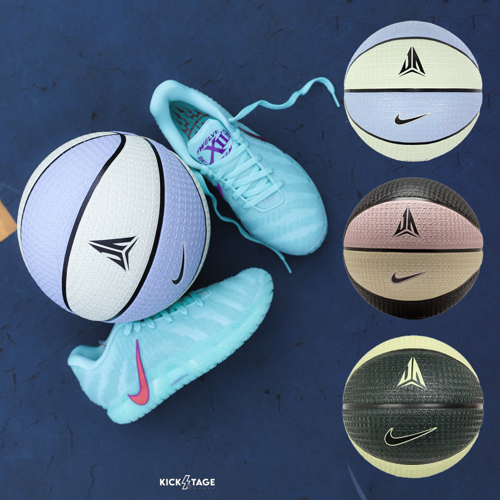NIKE 8P JA MORANT 粉黃黑 藍黃 黑綠 橡膠 防滑 耐磨 7號球 莫蘭特 籃球【IB0343-614/N101105370307/N101635336607】N101105361-407 BBASKETBALL