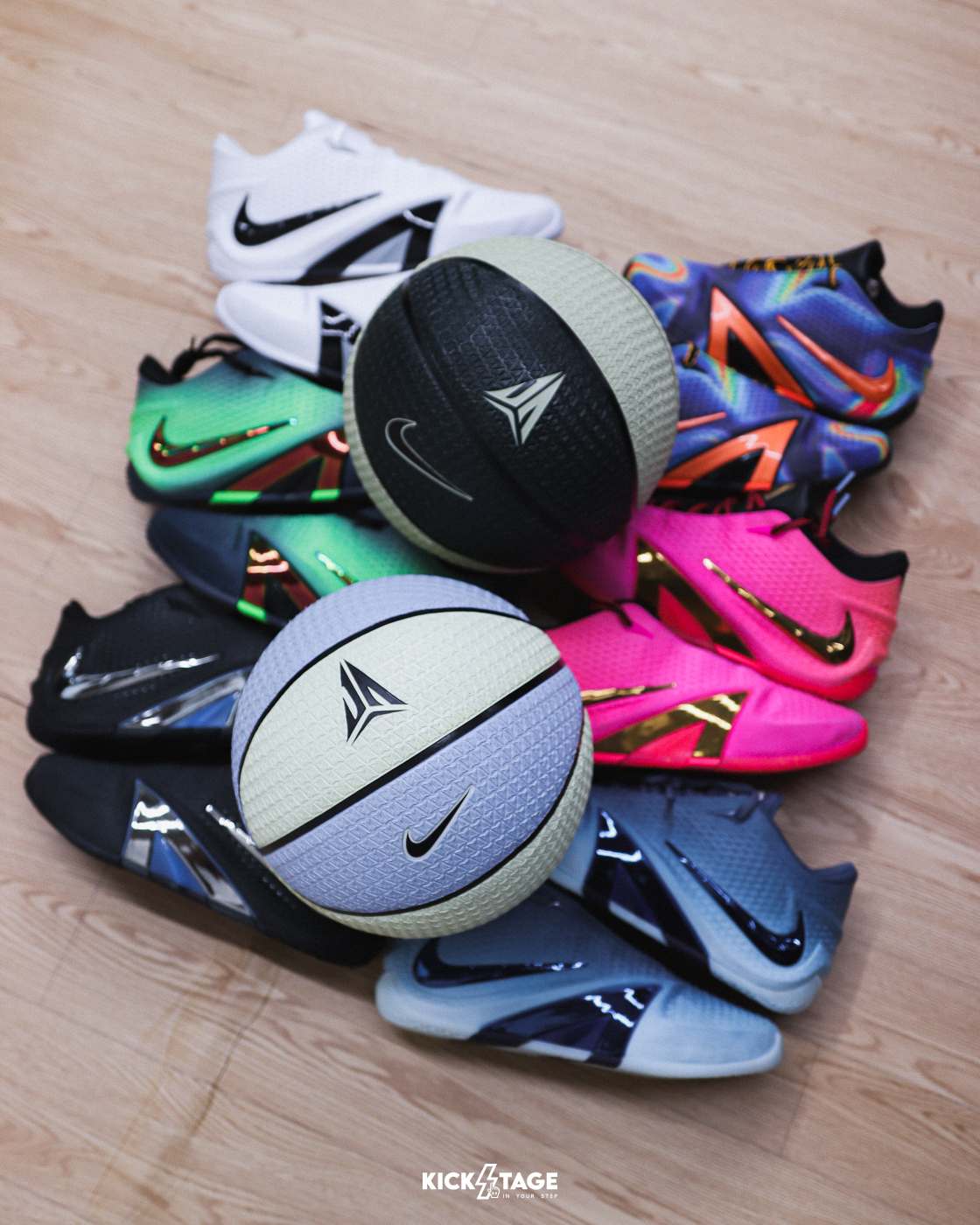 NIKE 8P JA MORANT 粉黃黑 藍黃 黑綠 橡膠 防滑 耐磨 7號球 莫蘭特 籃球【IB0343-614/N101105370307/N101635336607】N101105361-407 BBASKETBALL