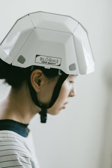 TOYO SAFETY BLOOM II 日本製防災用折疊安全帽 No.101（白色）