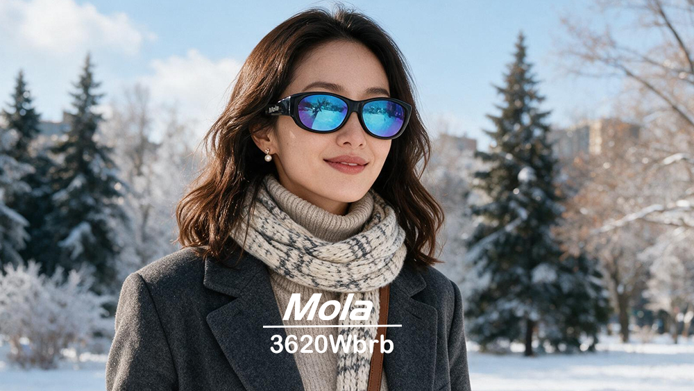 MOLA 3620Wbrb Polarized Sunglasses | Category 4 for Fishing, Snow & Mountains