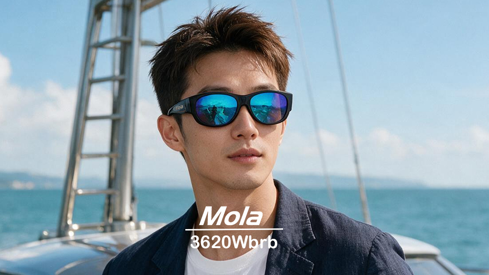 MOLA 3620Wbrb Polarized Sunglasses | Category 4 for Fishing, Snow & Mountains